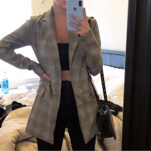 Dynamite Check Blazer, Size XS